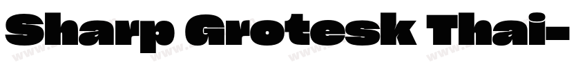 Sharp Grotesk Thai字体转换
